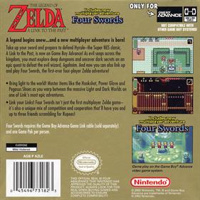 The Legend of Zelda: A Link to the Past and Four Swords - Box - Back Image