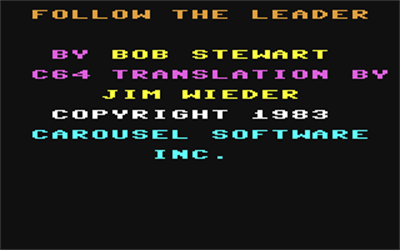 Follow the Leader - Screenshot - Game Title Image