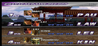 Tekken Tag Tournament - Screenshot - High Scores Image