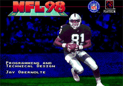 NFL 98 - Screenshot - Game Title Image