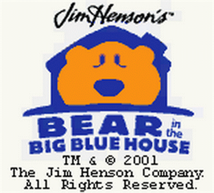 Jim Henson's Bear in the Big Blue House - Screenshot - Game Title Image