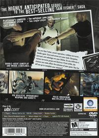 Tom Clancy's Splinter Cell: Double Agent - Box - Back Image