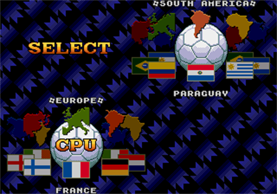 World Trophy Soccer - Screenshot - Game Select Image