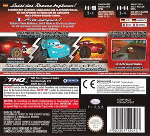 Cars: Race-O-Rama - Box - Back Image