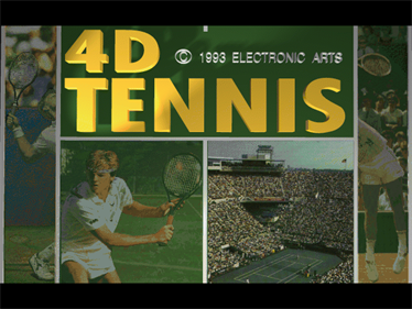 4D Tennis - Screenshot - Game Title Image