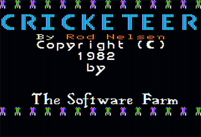 Cricketeer - Screenshot - Game Title Image