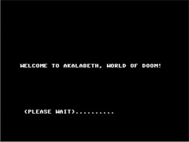 Akalabeth: World of Doom - Screenshot - Game Title Image