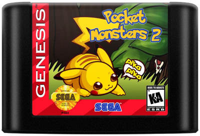 Pocket Monsters II - Fanart - Cart - Front Image