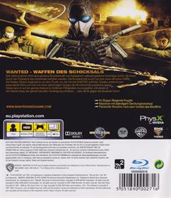 Wanted: Weapons of Fate - Box - Back Image