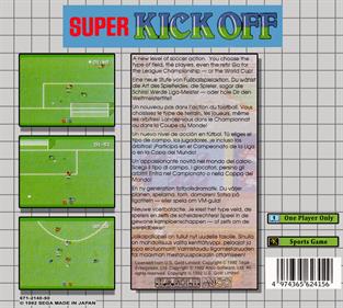 Super Kick Off - Fanart - Box - Back