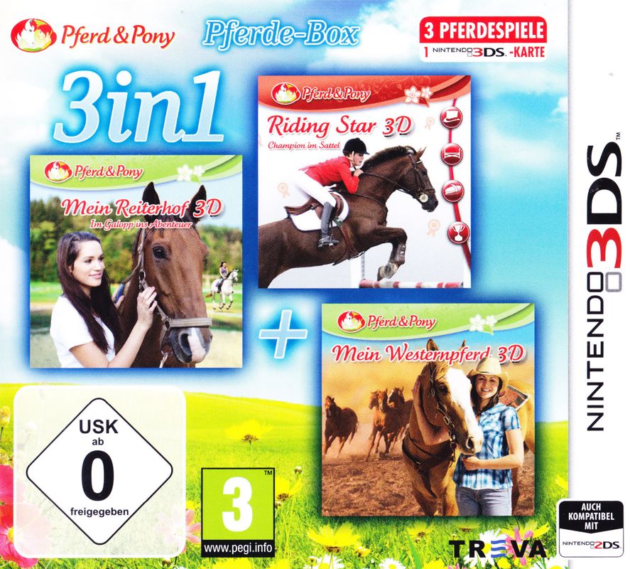 3in1 Horses: My Riding Stables 3D - Jumping for the Team + Riding Star 3D + My Western Horse 3D