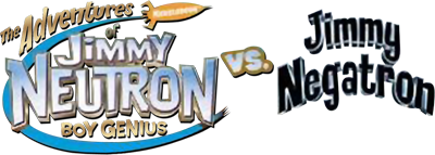 The Adventures of Jimmy Neutron Boy Genius vs. Jimmy Negatron - Clear Logo Image