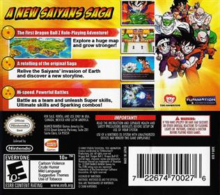 Dragon Ball Z: Attack of the Saiyans - Box - Back Image