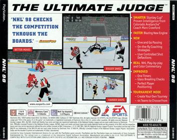 NHL 98 - Box - Back Image