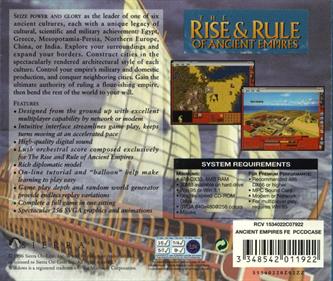 The Rise & Rule of Ancient Empires - Box - Back Image