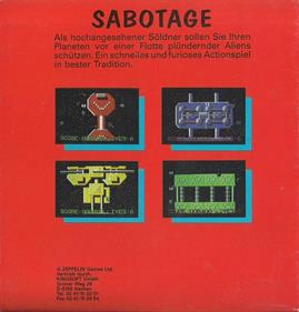 Sabotage - Box - Back Image