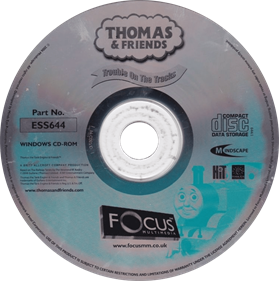 Thomas & Friends: Trouble on the Tracks - Disc Image
