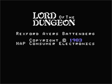 Lord of the Dungeon - Screenshot - Game Title Image