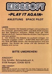 Space Pilot - Box - Back Image