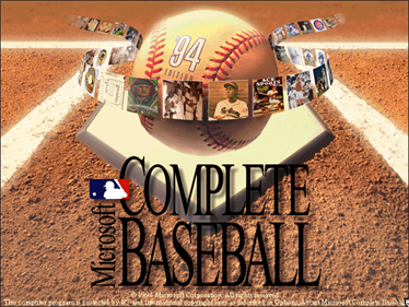 Microsoft Complete Baseball: 1994 Edition - Screenshot - Game Title Image