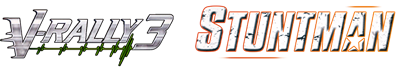 2 in 1: V-Rally 3+Stuntman - Clear Logo Image