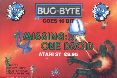 Missing:... One Droid - Advertisement Flyer - Front Image
