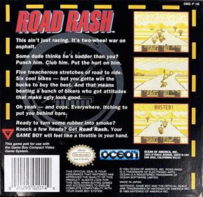 Road Rash - Box - Back Image