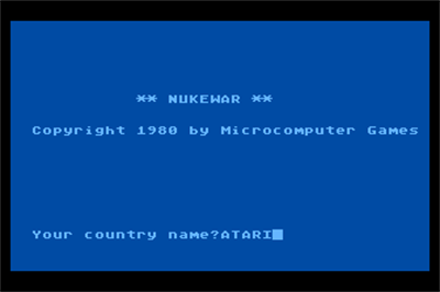 Nukewar - Screenshot - Game Title Image