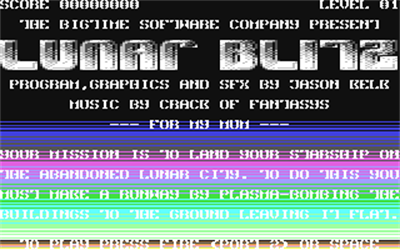 Lunar Blitz - Screenshot - Game Title Image