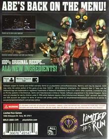 Oddworld: Abe's Oddysee: New 'n' Tasty! - Box - Back Image