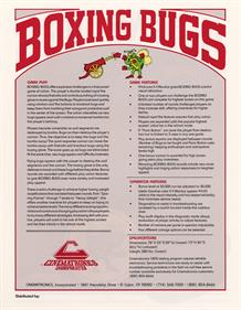 Boxing Bugs - Advertisement Flyer - Back Image