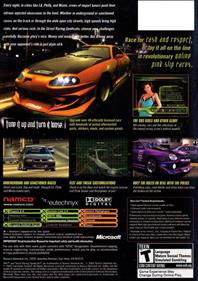 SRS: Street Racing Syndicate - Box - Back Image