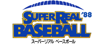 Super Real Baseball '88 - Clear Logo Image