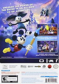 Epic Mickey 2: The Power of Two - Box - Back Image