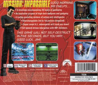 Mission: Impossible - Box - Back Image