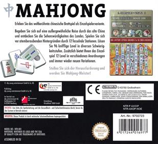 Mahjong - Box - Back Image