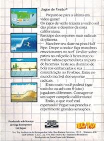 California Games - Box - Back Image