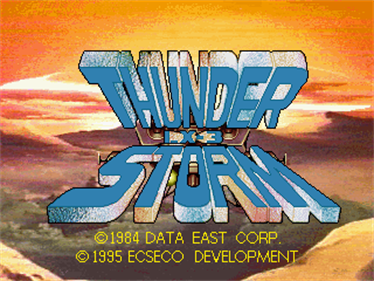 Thunder Storm & Road Blaster - Screenshot - Game Title Image