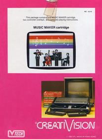 Music Maker - Box - Back Image