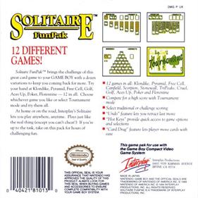 Solitaire FunPak - Box - Back Image