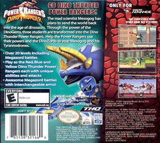 Power Rangers: Dino Thunder - Box - Back Image