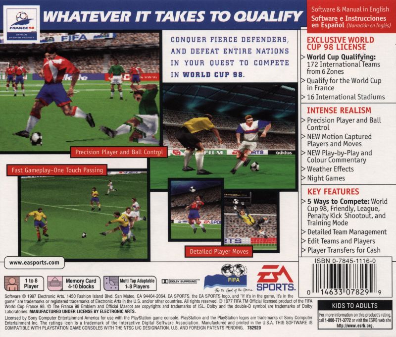 FIFA 98: Road to World Cup Images - LaunchBox Games Database