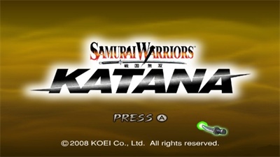 Samurai Warriors: Katana - Screenshot - Game Title Image
