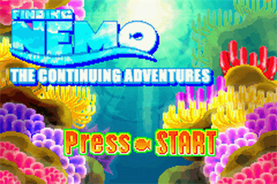Finding Nemo: The Continuing Adventures - Screenshot - Game Title Image
