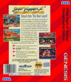 Street Fighter II': Special Champion Edition - Fanart - Box - Back Image