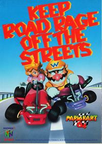 Mario Kart 64 - Advertisement Flyer - Front Image