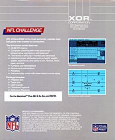 NFL Challenge - Box - Back Image
