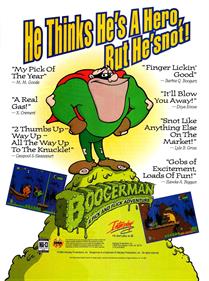 Boogerman: A Pick and Flick Adventure - Advertisement Flyer - Front Image