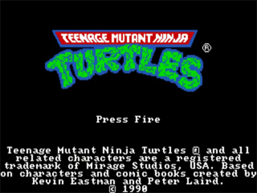 Teenage Mutant Ninja Turtles [Ultra Games] - Screenshot - Game Title Image