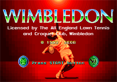Wimbledon Championship Tennis - Screenshot - Game Title Image